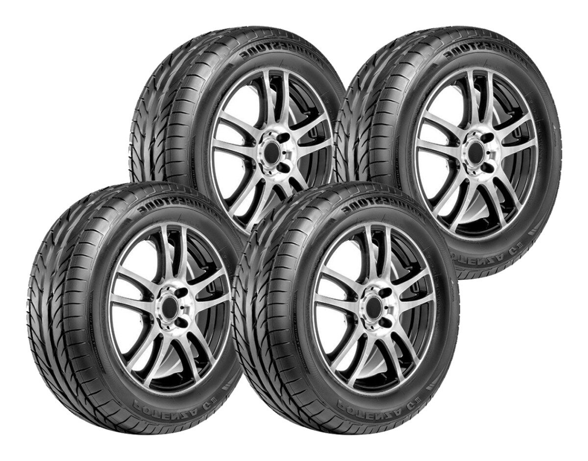 4 Llantas 225/60R16 118V Bridgestone Potenza Giii BRIDGESTONE Potenza ...