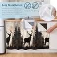 thumbnail image 5 of Vintage Forest Deer Cabinet Curtain 32"Wx55"L,Dustproof Pantry Door Curtain with Self Adhesive Tape,Rustic Country Wildlife Woodland Tall Storage Cover Privacy Drape for Bathroom Kitchen Laundry Room, 5 of 9