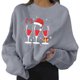 thumbnail image 1 of Gibobby Tops Mujeres Casual Sudadera con estampado navideño para mujer, de cuello Rojoondo informal, camisa holgada, Tops ligeros (Gris, L), 1 of 4