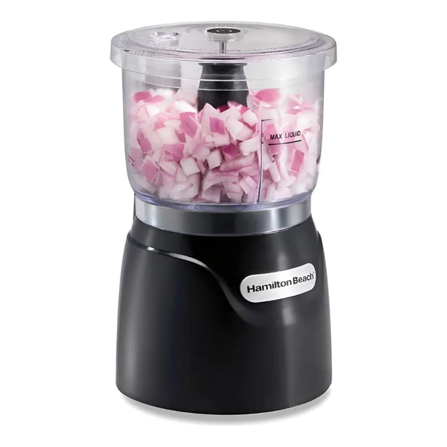 Procesador de Alimentos Hamilton Beach Eléctrico 3 Tazas | Picador de Alimentos Compactos 350W