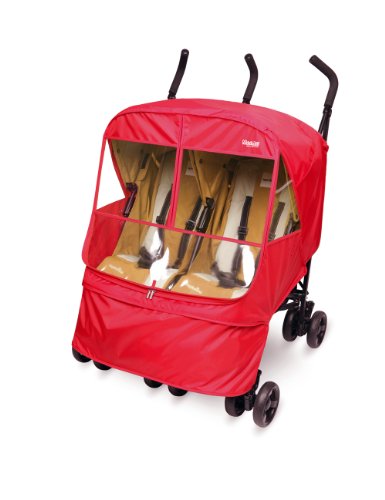 side by side double stroller rain cover