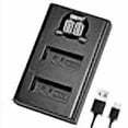 thumbnail image 3 of DSTE Replacement for LP-E12 Dual LcD Battery charger compatible canon EOS M EOS M10 M50 EOS Rebel SL1 EOS 100D PowerShot SX70 Digital camera with Type-c and Micro-USB Port, 3 of 4