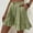 Army Green, variant on POROPL Women Summer Shorts Fashion High Waist Casual Loose Wide Leg Ruffle Shorts
