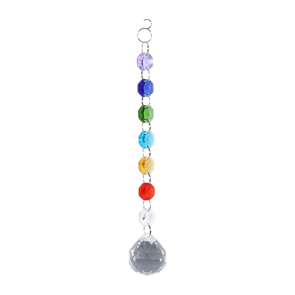 Hanging Window Handmade Rainbow Suncatcher Crystal Prisms Ball Xmas Lamp Decor 