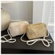 thumbnail image 3 of Xiao Hua Bolso de hombro tejido para mujer, bolso de mano y neceser, elegante bolso de playa de verano, 16,4 x 8,5 x 10 cm (caqui)., 3 of 5