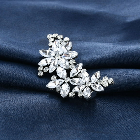 OFFIGAM 3PCS Alloy Decorative Hair Barrettes Vintage Hairpins for Women Wedding Party Accessories