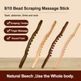 thumbnail image 2 of Rolling Pin Universal Back Needle Massage Tendons Beech Wood Scraping Stick Point Treatment Guasha Relax Therapy Tool, 2 of 8