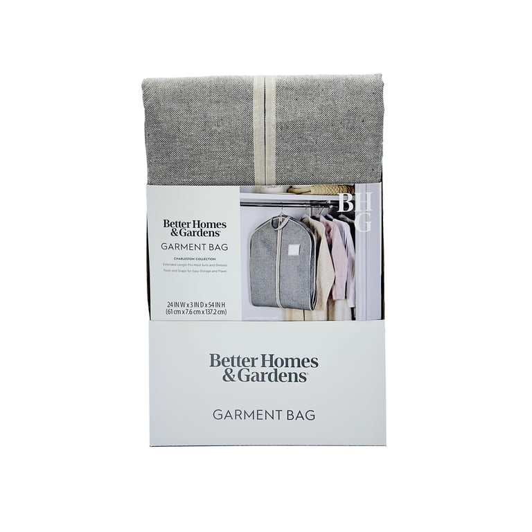 Better Homes & Gardens Hanging Garment Bag, 54" Gray photo 8