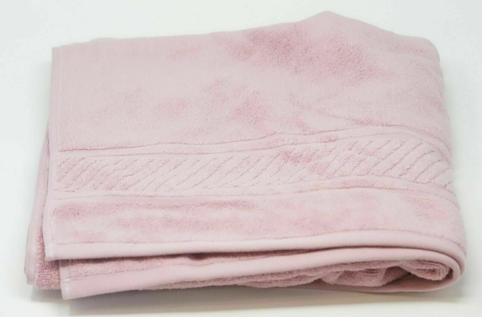 Martha Stewart Collection 100% Cotton Spa Jacquard 13' x 13' Washcloth - Blush