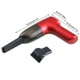 thumbnail image 3 of Usloyux Portable Handheld Car Vacuum Up To 50% Off- Mini Vacuum Cleaner, Small Handheld Vacuums,Usb Charging Lithium Lon Busters For Keyboard,Computer,Hairs,Car Interior & Other Crevices Cleaning, Red, 3 of 8