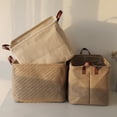 thumbnail image 1 of Storage Basket Decorative Dense Stitches Fabric Dirty Clothes Basket for Laundry, 1 of 7