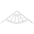 thumbnail image 4 of Ekena Millwork 36"W x 13 1/2"H x 1"P (9/12) Pitch Classic Wagon Wheel Architectural Grade PVC Gable Pediment, 4 of 5