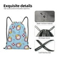 thumbnail image 6 of Kdxio Gnome Pool Party Print Drawstring Backpack Bag,Waterproof Draw String Back Sack, Gym Drawstring Bags Swim Bag For Unisex, 6 of 9