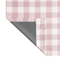 thumbnail image 6 of Your Zone Gingham Plaid Blackout Curtain Panel Pair, Set of 2, Pink, 37" W x 84" L, 6 of 7