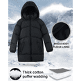 thumbnail image 5 of SOLOCOTE Girls Winter Coats Heavyweight Mediun Length Warm Jackets Down-like Cotton Wadding Outwear 3-14Y, 5 of 8