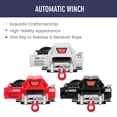 thumbnail image 3 of Compatible with 1/10 RC Car Automatic Winch RC Winch Wireless RC Car Decoration Simulated Accessories for Traxxas HSP Redcat RC4WD Tamiya Axial SCX10 D90 HPI RC Crawler, 3 of 8