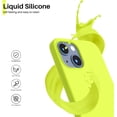 thumbnail image 3 of Compatible with iPhone 13 Mini Case, Slim Liquid Silicone 3 Layers Full Covered Soft Gel Rubber with Microfiber Case Cover 5.4 inch-Fluorescent Yellow, 3 of 11
