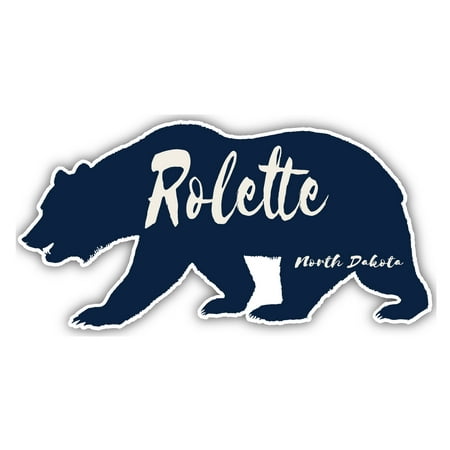 

Rolette North Dakota Souvenir 3x1.5-Inch Fridge Magnet Bear Design