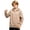 Beige, variant on Boys Hoodies Solid Color Zip Sleeve Pullover Hoodie Top with Pocket Casual Hoodies for Boys Size 3-4Y