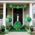 thumbnail image 2 of St Patrick's Day Lighted Porch Goose Outfit 3 Piece Set With Tutu Scarf And Hat For 19-23 Inch Lawn Geese Holiday Yard And Evening Decor, 2 of 5