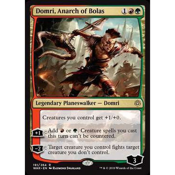 MtG War of the Spark Rare Domri, Anarch of Bolas #191