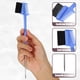 thumbnail image 3 of Dual Comb Eyebrow Brushes, Eyelash Comb Eyebrow Brush for Women, Eyelash Eyebrow Travel Makeup Tool, Blue 8.15" Length, 3 of 7