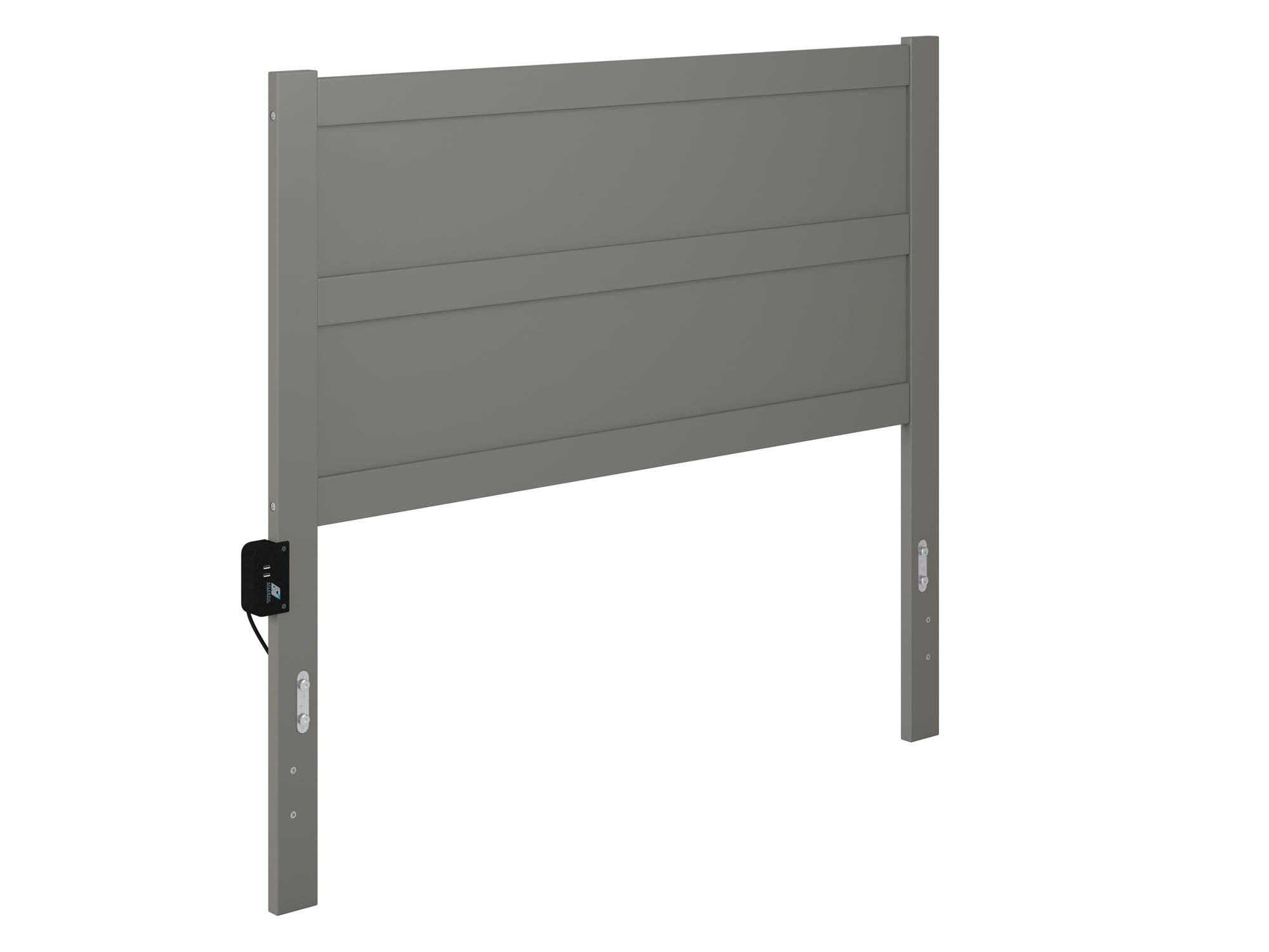 AFI NoHo Modern Panel Wood Headboard, Full, Grey