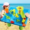 thumbnail image 3 of Kids Beach Toys Sand And Water Play Set Outdoor Summer Durable Sandbox Tools For Children Kids Sand And Water Table – 24 Piece Sensory Activity Play Set For Toddlers Pool Inflatables for Kids Metal, 3 of 3