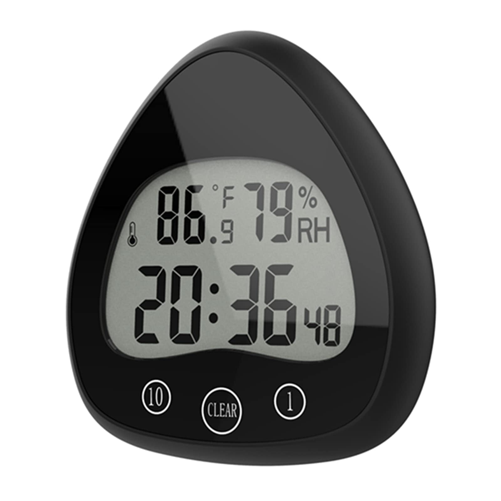 Mouind Shower Timer Kitchen Clock with Alarm, Waterproof for Water