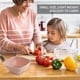 thumbnail image 4 of Inteprter Cuenco para mezclar Jooan, cuenco de plástico para servir ensaladas, contenedor de almacenamiento de alimentos, lavabo para aperitivos de frutas Cocina y Comedor rosado Inteprter HA003347-01, 4 of 6