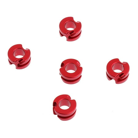 5 Pieces Aluminium Peep Sight For Compound Bow 3/1 - Red as described