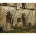 thumbnail image 2 of Karl Gebhardt 17x15 Black Ornate Wood Framed Double Matted Museum Art Print Titled - Study from Hall 1, 2 of 5