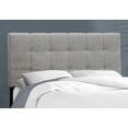 thumbnail image 2 of Miekor Furniture Bed, Full Size, Bedroom, Upholstered, Grey Linen Look, Transitional 9518, 2 of 5