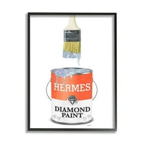 Stupell Industries Fashion Pop Diamond P. Can Designer Soup Red, 16 x 20, Design by Amanda Greenwood