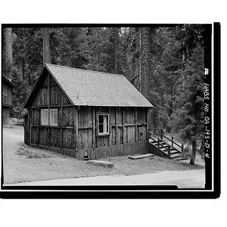 Historic Print, Giant Forest Lodge Historic District, Cabin A, Three Rivers vicinity, Tulare County, CA - 4, 16" x 20"