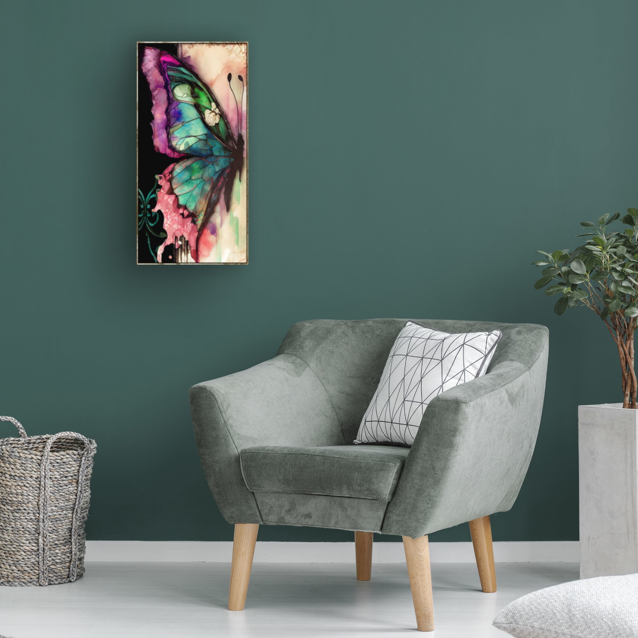 Canvas Wall Art - Sasha 'Transition II' Wall Art for Living Room, Bedroom, or Office Décor by Trademark Fine Art - 24 x 47 Inches