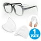thumbnail image 1 of 2 pares de protectores laterales protectores flexibles universales transparentes para gafas de seguridad, 1 of 4