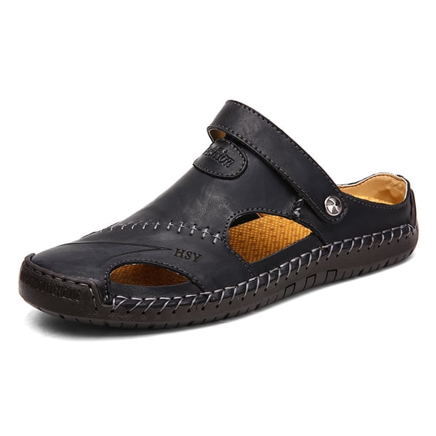 Sandalias de verano para hombre, sandalias romanas clásicas de cuero, 2022, zapatillas para exteriores, chanclas de goma para playa, sandalias de senderismo para hombre Tan Jianjun unisex