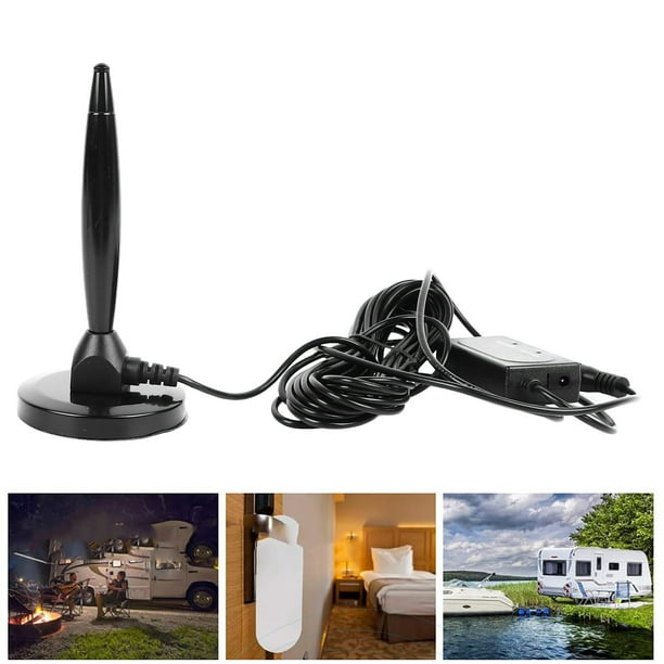 Antena digital HDTV amplificada interruptor ajustable 4K Rendimiento estable Antena de TV digital de alta sensibilidad omnidireccional para exteriores