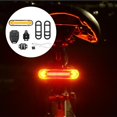 thumbnail image 3 of Luz trasera de bicicleta LED recargable por USB - Control remoto inalámbrico, luces de apagado, IPX4 a prueba de agua, instalación para adverten Negro Macarena Luz trasera de bicicleta, 3 of 8