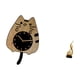 thumbnail image 5 of Reloj de pared decorativo con forma de gato, reloj de pared moderno de madera para colgar en la pared, escultura abstracta de fuego en acrílico,, 5 of 8