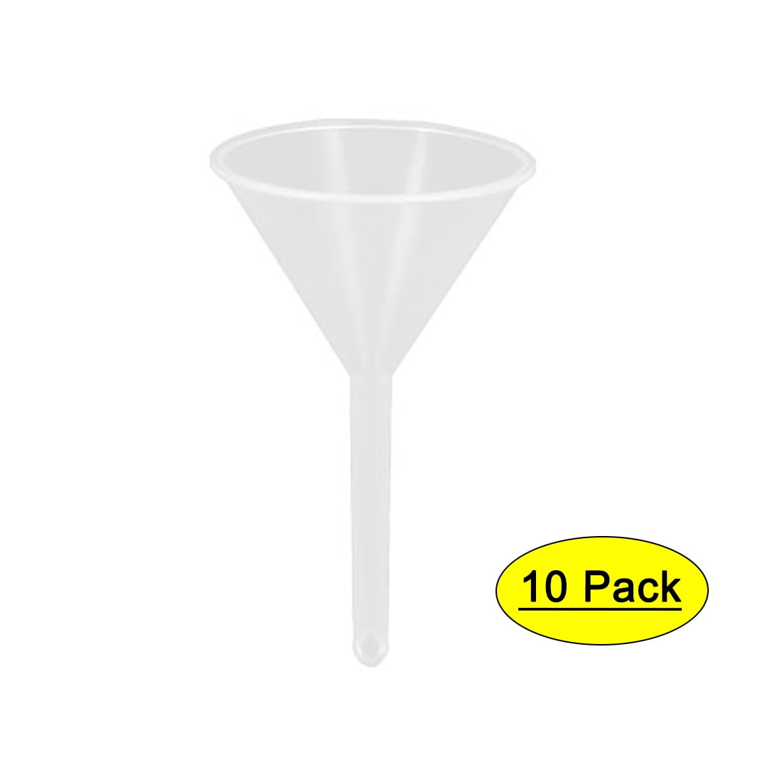Clear White Plastic 75mm 3" Mouth Dia Filter Funnel for Laboratory 