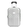 thumbnail image 1 of Baby Suitcase Toy Cute Plastic Rolling Suitcase Mini Luggage Box (Silver), 1 of 11