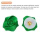 thumbnail image 4 of Uxcell 16Pcs Rosas de Cinta de 2 pulgadas Flores Artificiales de Tela Verde, 4 of 5