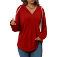 thumbnail image 2 of Ronuti Womens Fashion Tops Fall Hoodies Pullover Oversized Sweatshirts Long SLeeve Shirts Loose Fit, 2 of 6