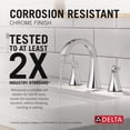 thumbnail image 4 of Delta 3562LF-BLMPU Lineax 1.2 GPM Widespread Bathroom Faucet - Black, 4 of 7