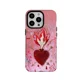 thumbnail image 2 of Funda de teléfono con diseño de corazón retro con llamas y amor para iPhone 16, 15, 14, 11, 12, 13 Pro Max, 11, funda de teléfono con diseño geométrico de animales en color rosa para iPhone XR MAX, 2 of 5