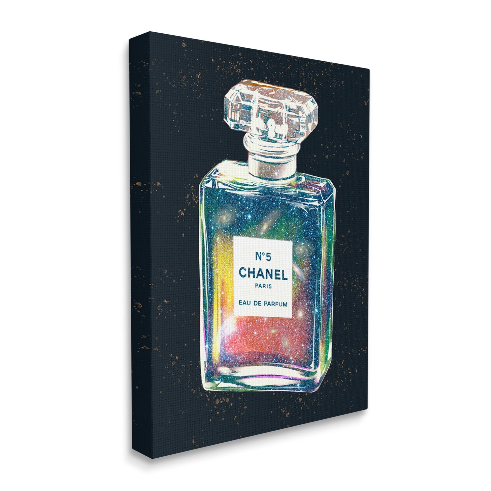 Stupell Industries Luxury Cosmo Perfume Bottle Galaxy Studded Night,16 x 20, Design by Ziwei Li