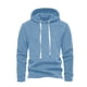 thumbnail image 2 of Sudadera con capucha para hombre, informal, lisa, gruesa, con cordón elástico, cierre de manga larga, blusa con capucha, blusa de poliéster para hombre, 2 of 9