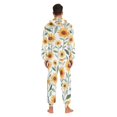 thumbnail image 4 of FORMRS Onesies Pajama for Adults Unisex Hoodie Winter Jumpsuit One Piece Sleepwear, Sizes S-2XL, Sunflowers and Leaves Pattern, 4 of 7